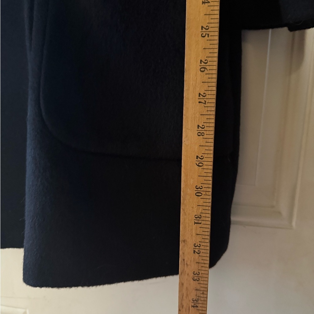 VTG Lorovi Woman’s Black Classic 80s Retro Look Wool Coat Jacket USA Made - Picture 6 of 9